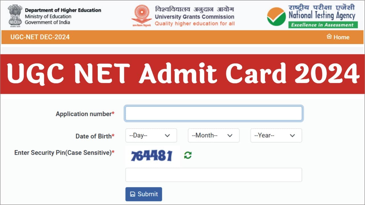 UGC NET Admit Card 2024